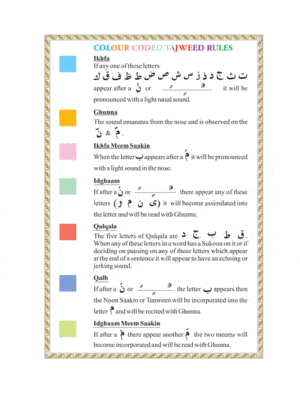 JUZZ AMMA WITH COL.COD .TAJWEED RULES PB21 ar-Rahmah Books