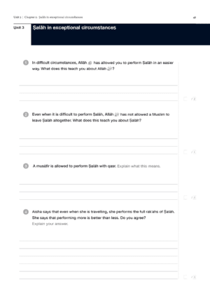Safar Islamic Studies: Workbook 7 - Image 11