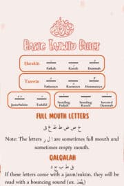 Tajweed Bookmarks