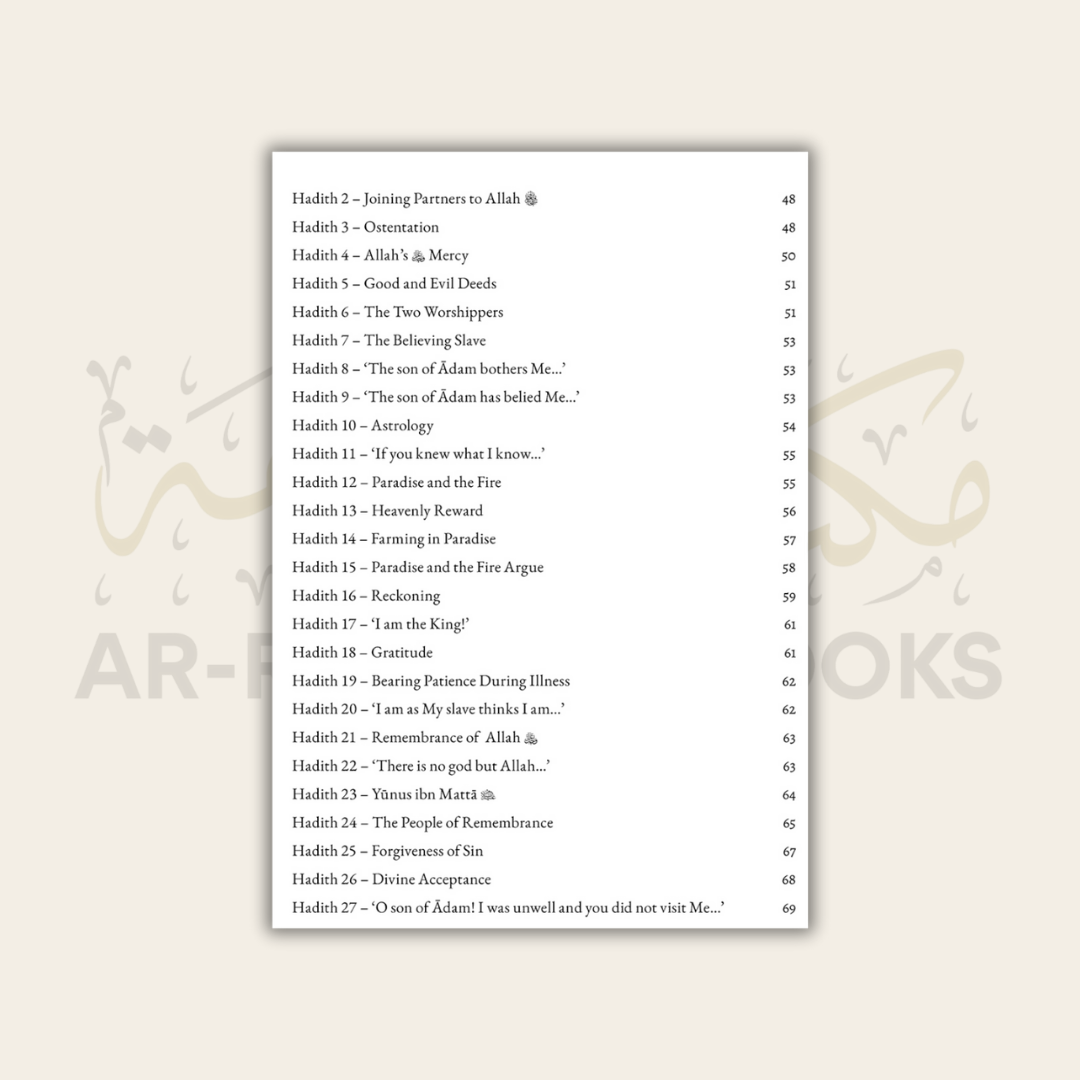 The Forty Sacred Transmissions of Abu Hurayrah